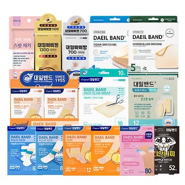 [카카오] 아쿠아 new 표준형 밴드 80매 (7,900원 / 무료배송)