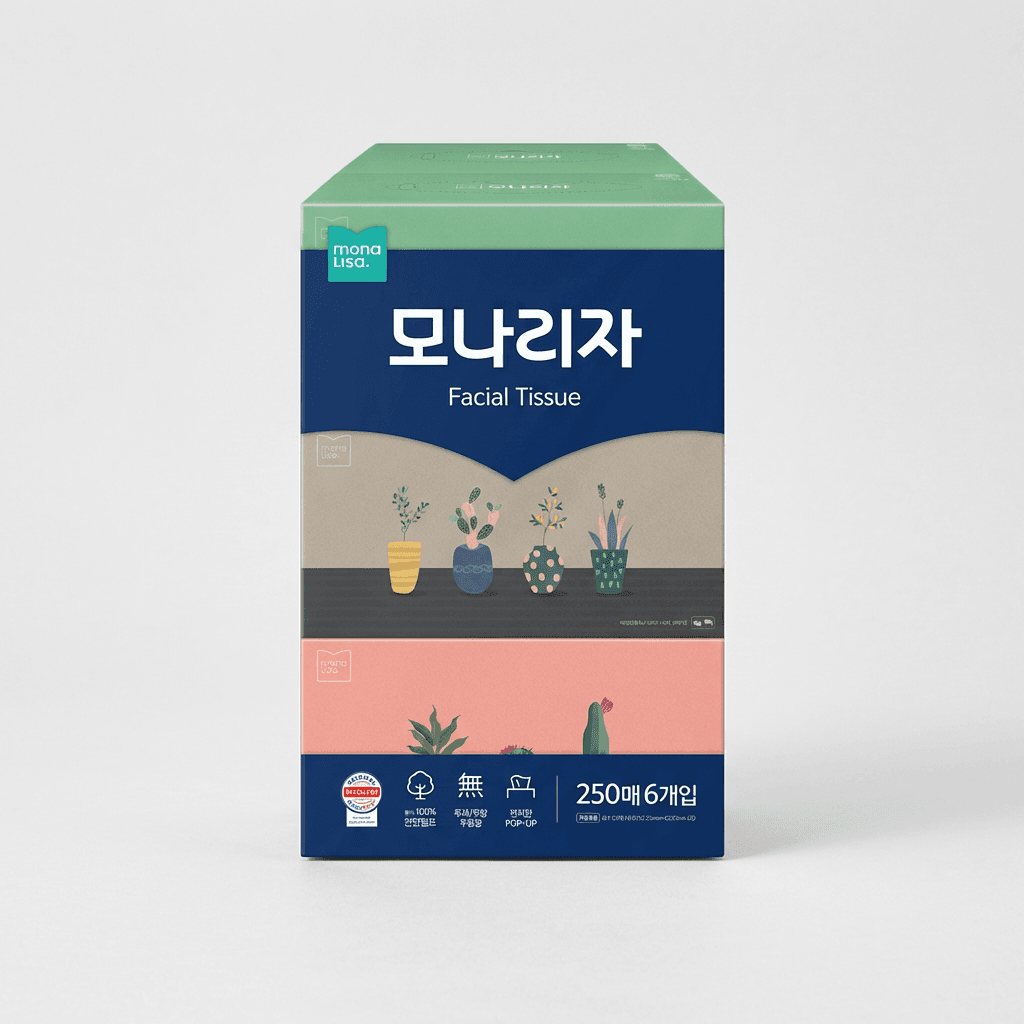 [토스쇼핑] 모나리자 미용티슈, 250매, 6개입, 2팩 (총 3,000매) (15,900원/무료) (무료배송)