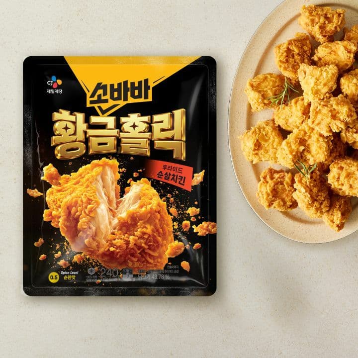 [CJ더마켓]소바바 치킨 총 12개, 혜택가 38614원 (1개당 3217.8원)