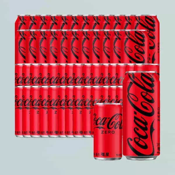[지마켓] 코카콜라 190ml 30캔 + 코카콜라 490ml 24캔 (33,550원/무료) (무료배송)