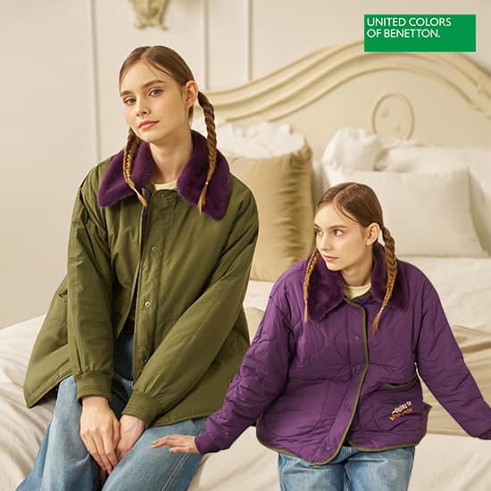 [CJ온스타일] BENETTON FAUX 밍크퍼 리버시블 패딩 자켓 (159,000원 / 남음)