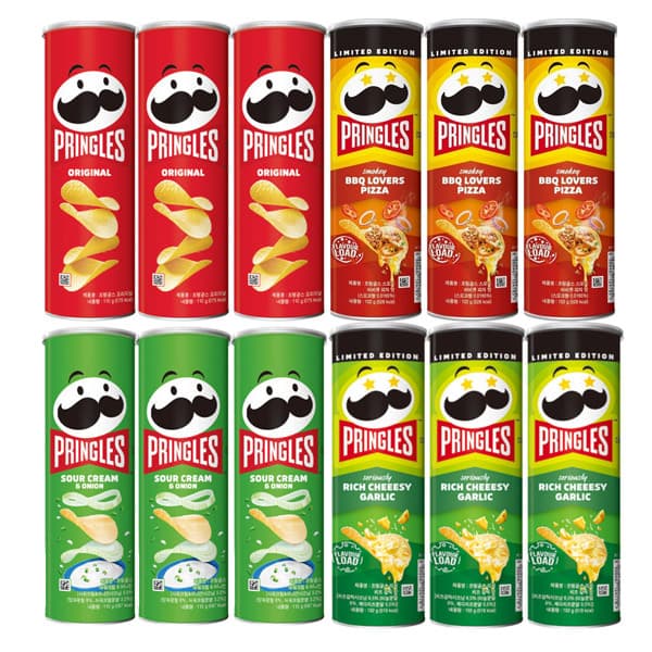 [네이버] 프링글스 오리지널 110g 3개 + 양파맛 100g 3개 (9,610원 / 무료배송)