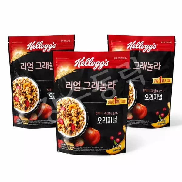 [옥션] 리얼 그래놀라 오리지널 400g x 3개 + 저당 40g (13,820원/무료) (무료배송)