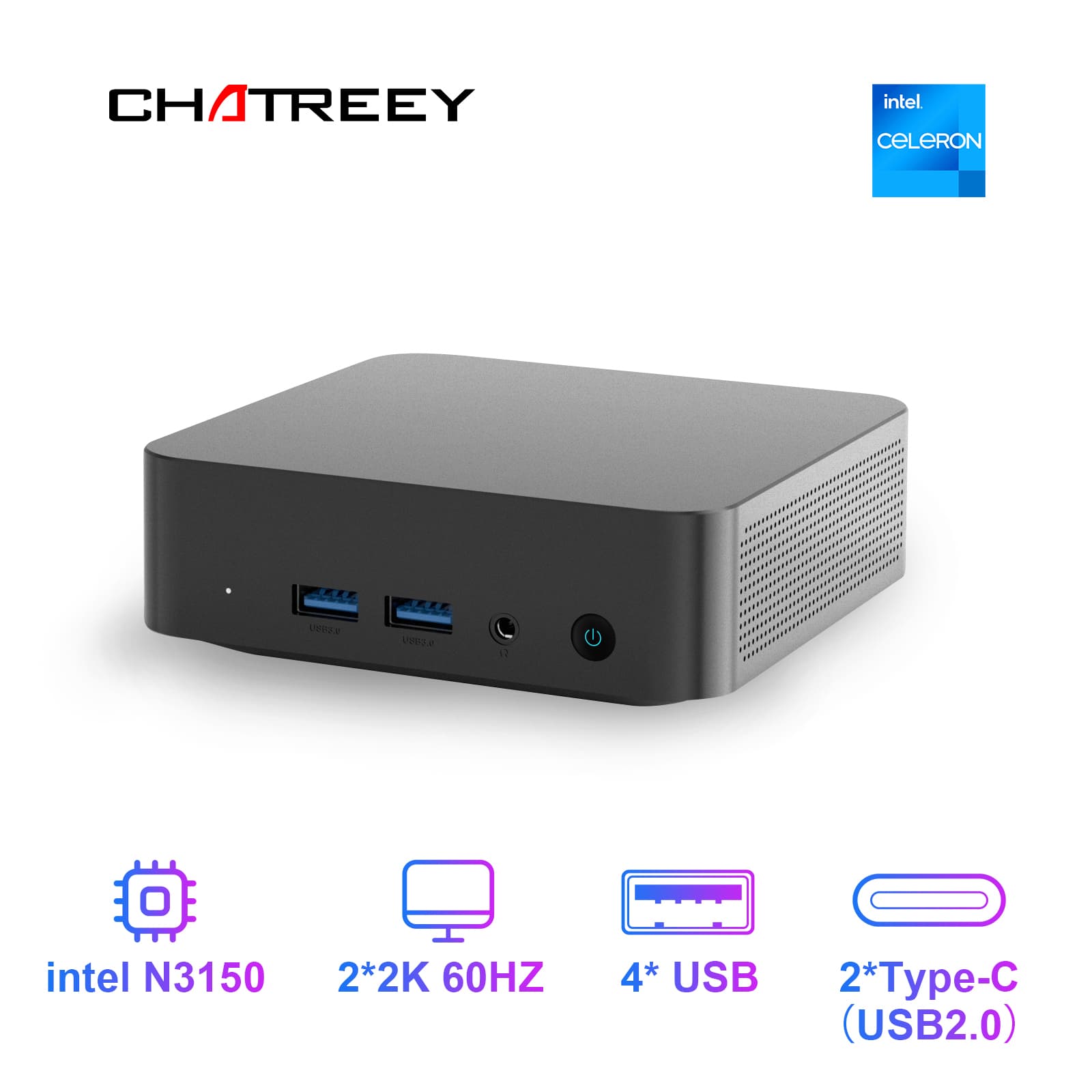 [알리익스프레스] Chatreey Mini PC T9 N3150 WIFI5 Windows 11 베어본 ($55.67 / (약: 78,077원))