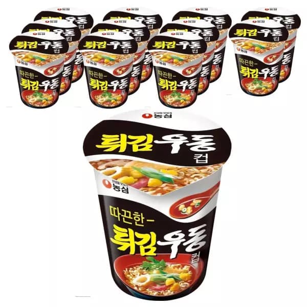[쿠팡] 튀김우동 컵면, 62g, 12개 (8,990원 / 무료배송)