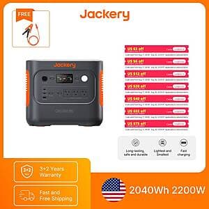 [Slickdeals] Jackery Explorer 2000 v2 2040Wh LiFePO4 2200W Power Station ($508.00 / (약: 712,470원))