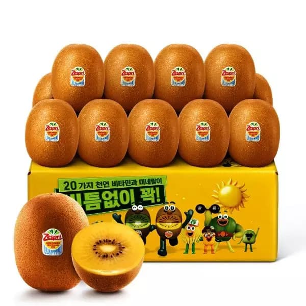 [지마켓] 제스프리 점보 썬골드키위 20입 총 3.1kg내외 (23,320원/무료) (무료배송)