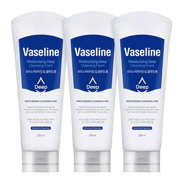 [옥션] 바세린 딥 폼클렌징 220ml 3개 (8,900원/무료) (무료배송)