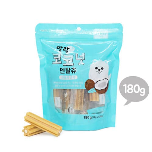 [이유몰] 코코마켓 말랑코코넛 덴탈츄 180g (1,999원 / 무료배송)