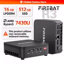 [미니피시 특가] FIREBAT F1 H255 16G 512GB ($340) R3 7430U 16G ...