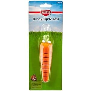 [Amazon] 6" Kaytee Bunny Flip-N-Toss Toy Carrot for Rabbits & Guinea Pigs ($0.80 / (약: 1,122원))