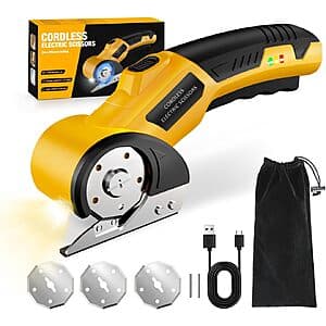 [Amazon] : Zeleki 4V Cordless Electric Scissors ($14.99 / (약: 21,023원))