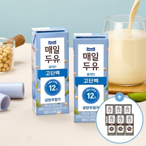 [오늘의집] 매일두유 고단백 12g 190ml 48팩 (25,726원/무료) (무료배송)