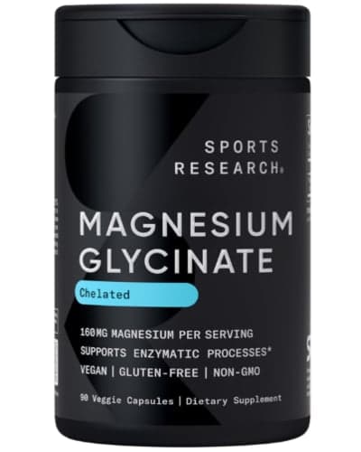 아마존미국) 스포츠리서치 마그네슘 글리시네이트 160mg 90ct $16.16