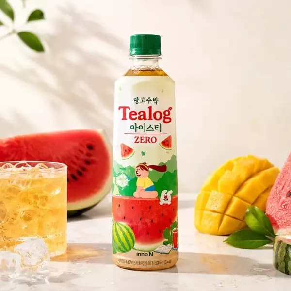 [쿠팡] 티로그 제로 망고수박 아이스티, 500ml, 24개 (16,920원 / 무료배송)