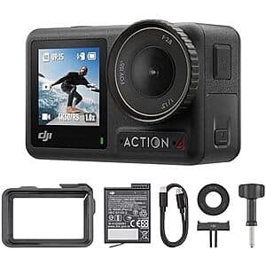 [Amazon] DJI Osmo Action 4 Essential Combo 4K 120fps Waterproof Action Camera ($199.00 / (약: 279,097원))