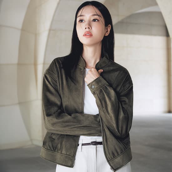 [CJ온스타일] 멜로우 FAUX스웨이드 점퍼 (79,900원 / 남음)