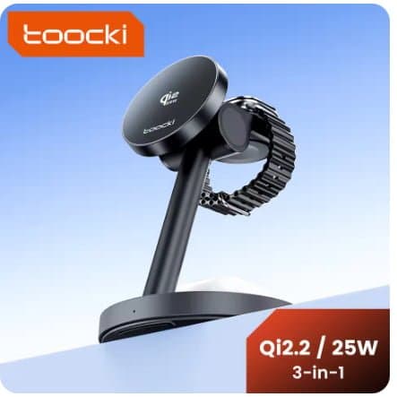 KR Plug 투키 3-in-1 Qi2.2 25W 마그네틱 충전기($20.74/무료)