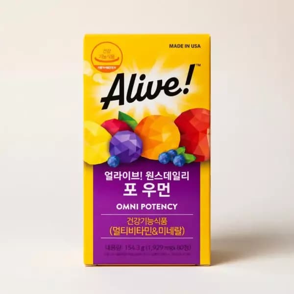 [쿠팡] 얼라이브 원스데일리 포 우먼 멀티비타민, 80정, 1개 (23,320원 / 무료배송)