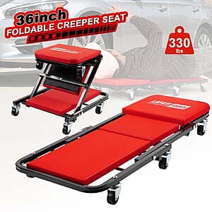 [Slickdeals] Lafati Tools 2-in-1 Foldable Creeper Seat w 6 Casters ($34.20 / (약: 47,965원))
