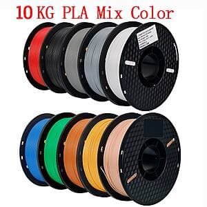 [Slickdeals] 10-Pk 1KG KINGROON 1.75mm PLA 3D Printer Filament ($54.20 / (약: 76,015원))