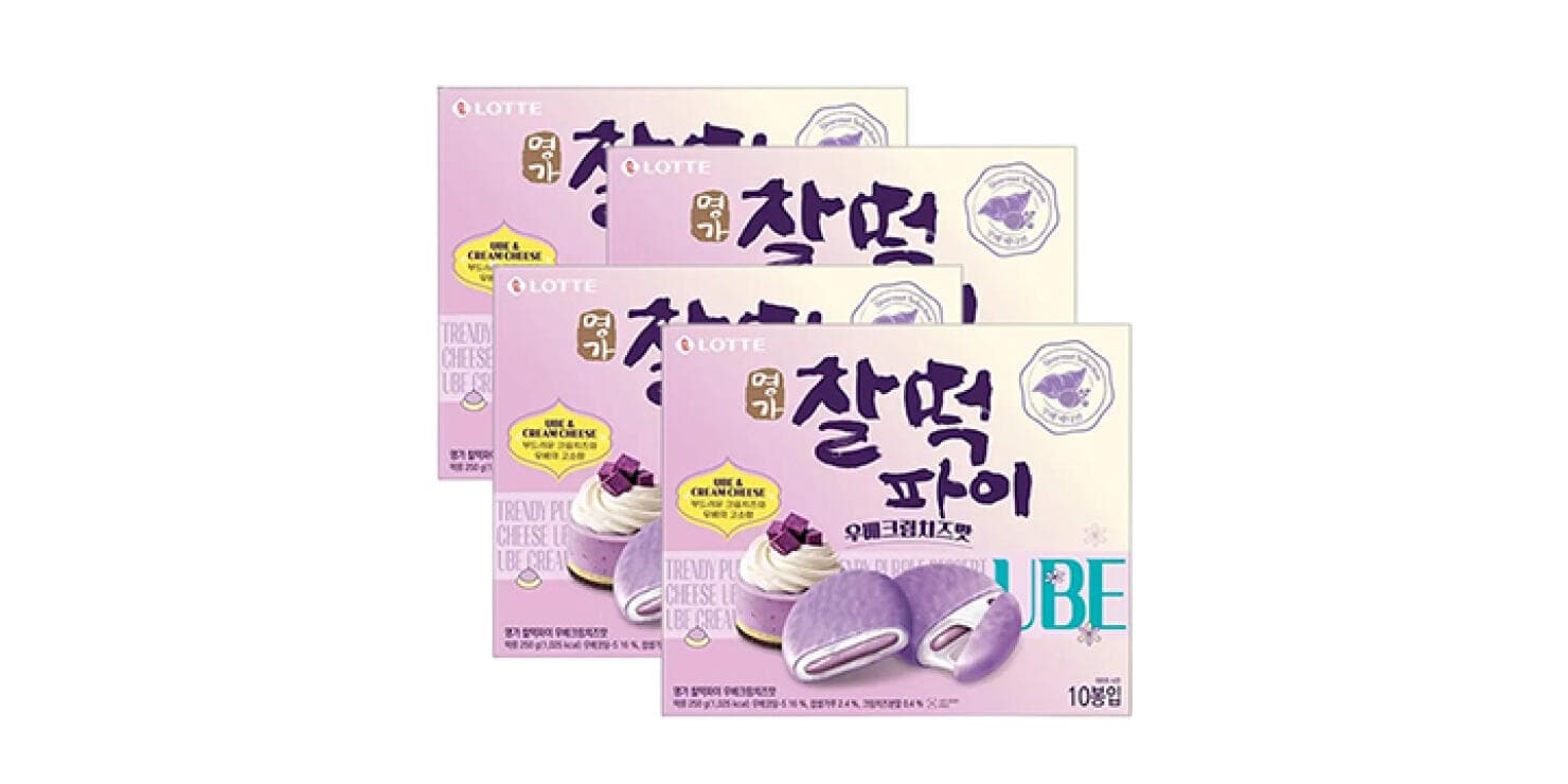 [11번가] 롯데웰푸드 명가 찰떡파이 우베맛, 4개 (20,800원 / 남음)