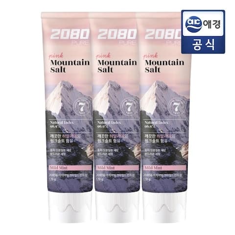 [오늘의집] 2080 히말라야 퓨어마운틴 솔트치약 120g 12개입 (11,610원/무배)