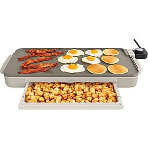 [Slickdeals] Bella 10" x 20" Electric Ceramic Nonstick Griddle w Warming Tray ($17.99 / (약: 25,060원))