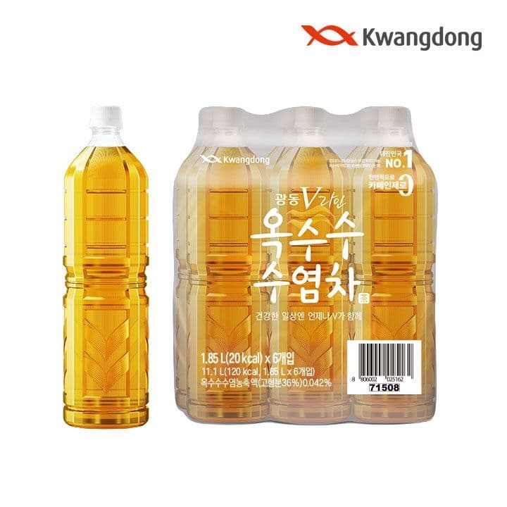 [롯데온] 광동 옥수수수염차 무라벨 1.85L 6입 (8,940원 / 무료배송)