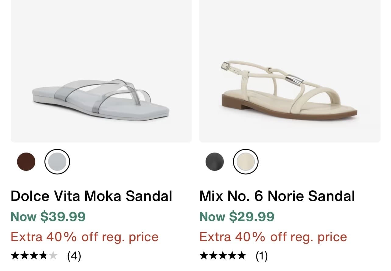 DSW) Summer deals 40% off Sandals