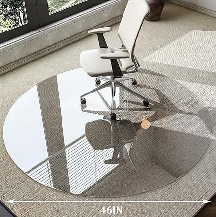 Woot) 46" Tempered Glass Chair Mat 태이블 위에도 쓸수이쓸것 같아요. - $49.99