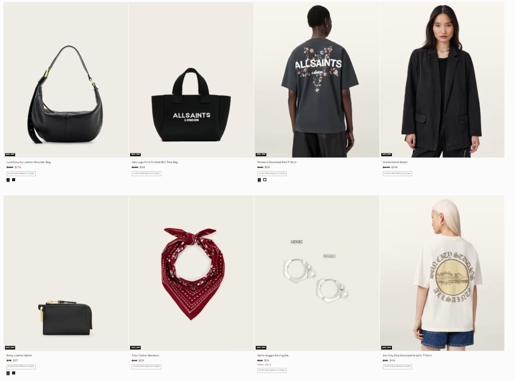AllSaints) 여름세일 - Up to 50% Off