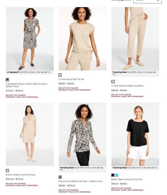 Talbots) T by Talbots - 전제품 50% 할인