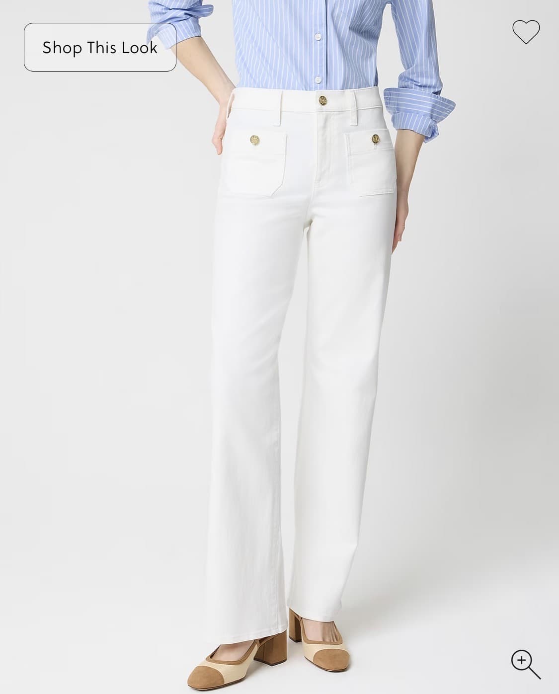 오마나 너무 밤 늦게 봤어요! 추천 바지! Slim wide-leg Sailor jean in all-day stretch 39.95