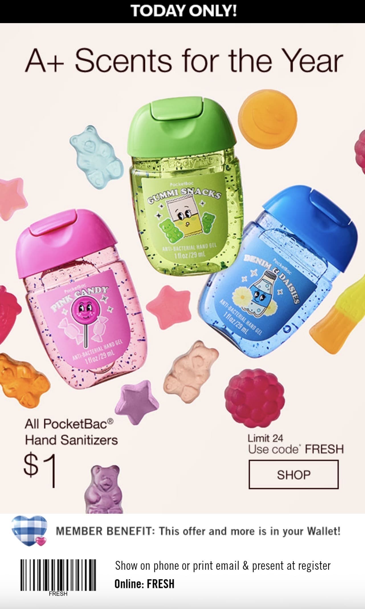 Bath&Body Works) $1 핸드새니타이저