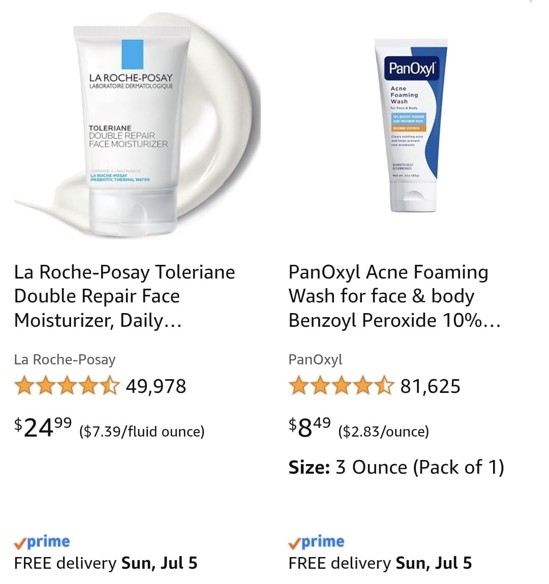 Amazon) La Roche-Posay Toleriane Double Repair Face Moisturizer 2개 $34.98 등 Buy 2, save 50% on 1