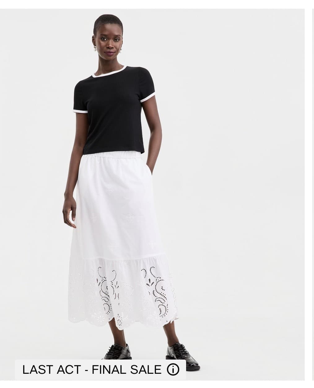 Macy's) 막판세일! ON 34th Women's Cutwork Embroidered Midi Skirt 15.86