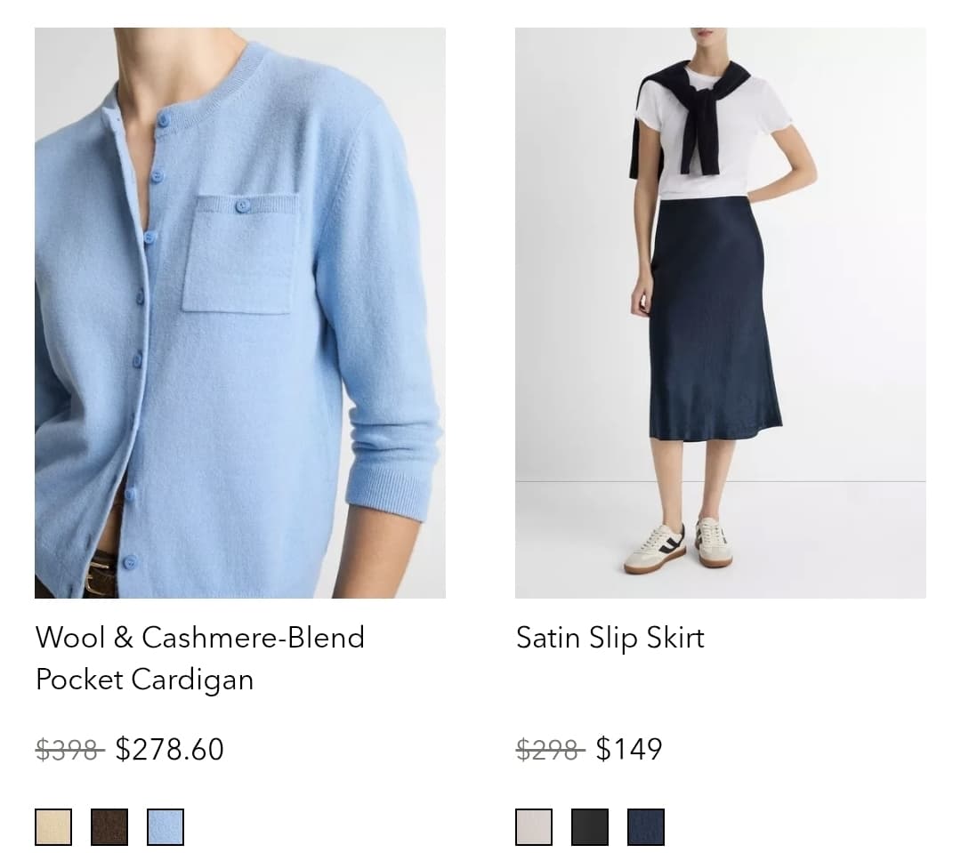 Vince) Wool & Cashmere-Blend Pocket Cardigan $208.95 등 최고 60프로 세일 + 추가 25프로 할잉