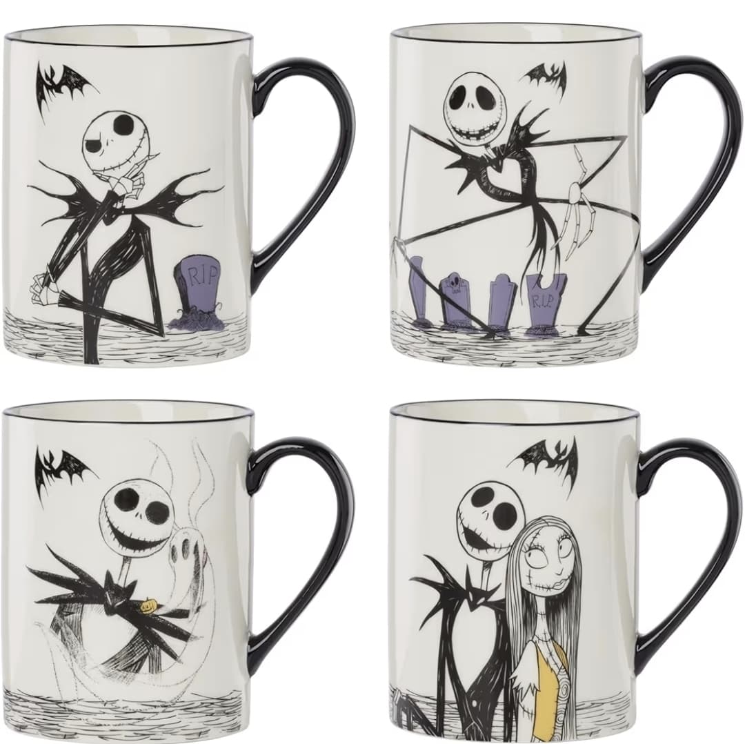 Amazon) Lenox Coffee Mugs, Nightmare Before Christmas 16 Oz Mugs Set of 4 $21.49