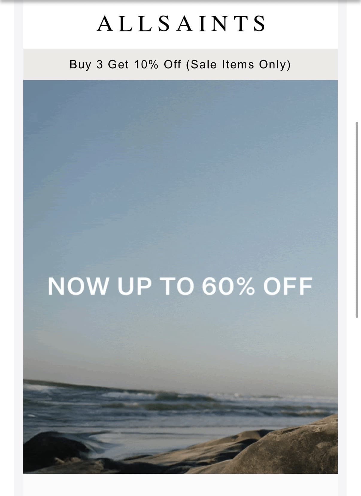 AllSaints) 새로운 세일 스타일 추가 - 세일제품 3개 구매시 10% 할인