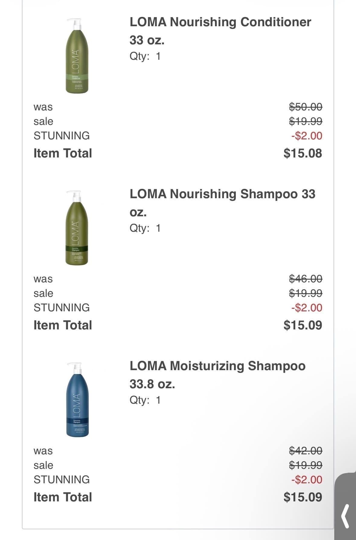 JCPenney) LOMA Nourishing Shampoo $46—> $15