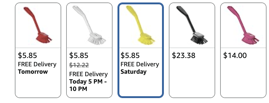 Amazon) Vikan Dish Brush - - $5.15