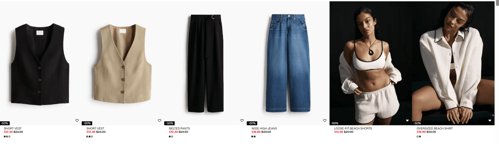 H&M) Peak-Summer 세이빙 - Up to 50% Off