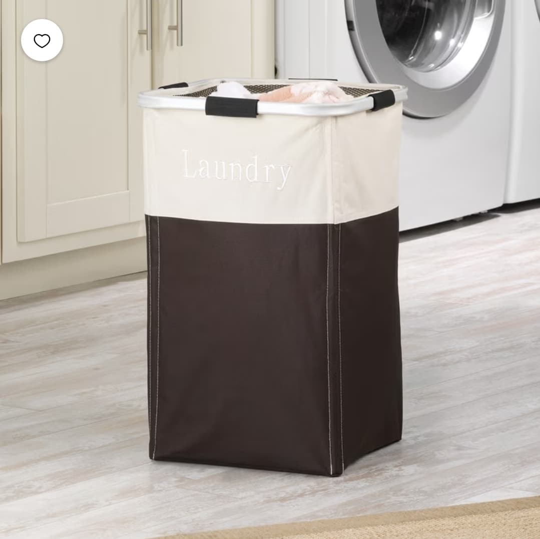 Walmart) Whitmor Easy Care Laundry Hamper $6.78