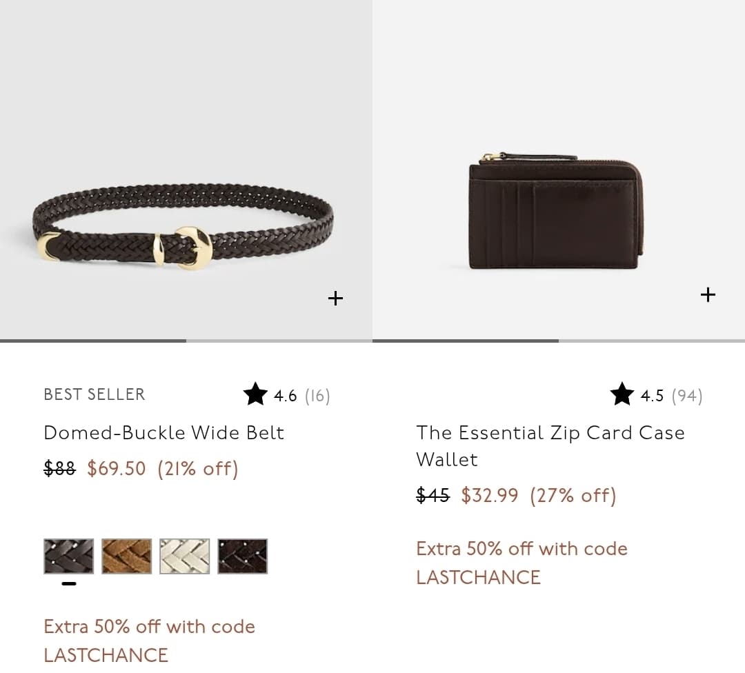 madewell)The Zip Card Case Wallet in Waxed Leather $16.49 등 최고 70프로 엔드오브시즌세일