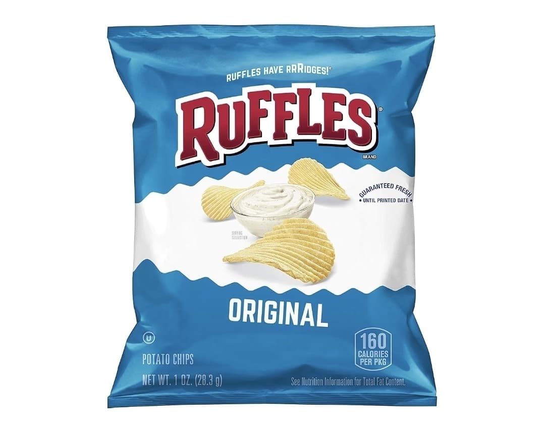 Amazon) Ruffles Original Potato Chips, 1 Ounce (Pack of 40) $10.71