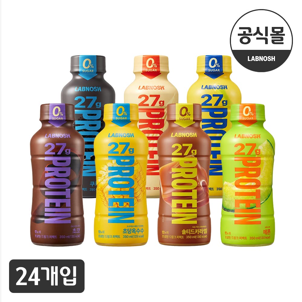 랩노쉬 프로틴 드링크 350ml 27g x24개 (25,900원 / 무료배송)
