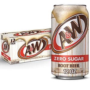 12-Pk 12-Oz A&W Zero Sugar Root Beer Soda 3 for ($14.75 / (약: 21,065원))