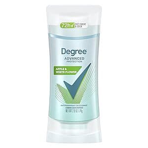 2.6-Oz Degree Advanced Antiperspirant Deodorant (White Flowers & Lychee) $1.25 w/ S&S ((약: 1,773원))
