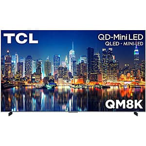 98" TCL QM8K Series QD-Mini LED 4K 144Hz Smart Google TV + Installation $3000 + Free Delivery ($3,000.00 / (약: 4,256,400원))